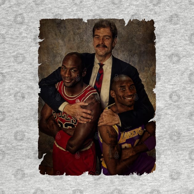 Michael Jordan and Coach Phil Jackson by Milu Milu